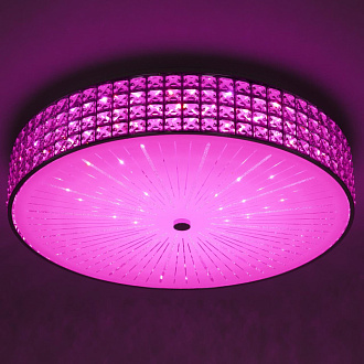 Люстра хрустальная 61 см, 105W, 3000-5500К Citilux Портал CL32410G1 LED RGB с пультом хром
