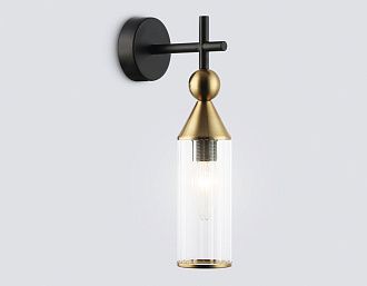 Бра 14*8*31- см, 1*E14*40W, K, Ambrella Light High Light LH55260, черный, латунь