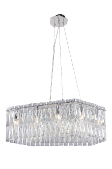 Люстра L700 x W300 x H250(700), мм, 8*40W (320W), CHROME+SILVER+CLEAR(Хром + Матовый хром) NewRgy 2651R/8A CHROME+SILVER+CLEAR