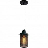Подвесной светильник Lussole Loft LSP-9672 черный Е27 диаметр 11 см