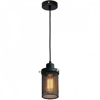 Подвесной светильник Lussole Loft LSP-9672 черный Е27 диаметр 11 см