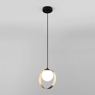 Подвесной светильник 17 см Eurosvet Dublin 50205/1 черный/бронза