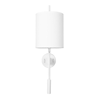 Настенный светильник 18*58 см, 2*E27+LED*1X40W + 1X3W 3200K LOFT IT Ritz 10253W/B White белый