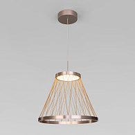 Подвесной светильник 40*40*50-165 см, LED*18W, 3000K, Eurosvet Cesta 40016/1 LED, коричневый, a069283