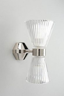 Бра 18*14*27 см, 2*E14, 40W, Aployt Elinor APL.801.11.02, хром