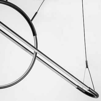 Подвесная люстра 120*120*150 см, 696W, Favourite Spillet 4587-12P черный