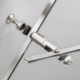Комплектующие для трековой системы  TRA155CW-D1-PT 2,9*2,9*-14,9 см, *Maytoni technical Accessories for tracks Flarity TRA155CW-D1-PT, Платина
