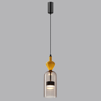 Подвес 11,5*11,5*152 см,  LED*W, 4000 К, Odeon Light Palleta, черный 5046/12LB