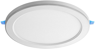 Светильник 23 см, 18W+6W, 3000K, Novotech Span 359022, белый, вр 9-21 см