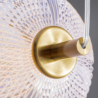 Светильник 68 см, 19W, 3000K, Freya Awella FR6135PL-L18BT, латунь