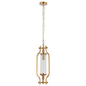 Светильник подвесной 15*41 см, 1*E14*60W Латунь Crystal Lux TOMAS SP1 BRASS