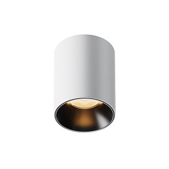 Потолочный светильник 7,5 см, LED*8W, 2700K, Maytoni Alfa LED 50° C064CL-8W2.7K-RD-WB, Белочерный