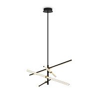 Подвесной светильник 80*80-75 см, LED*34W, 2700K, Freya Brilliance FR5557PL-L32B, Черный