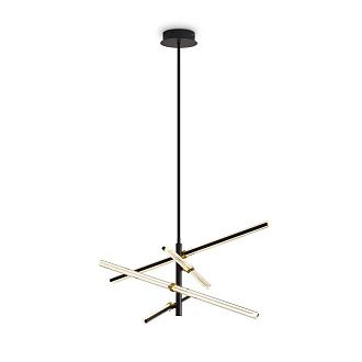 Подвесной светильник 80*80-75 см, LED*34W, 2700K, Freya Brilliance FR5557PL-L32B, Черный