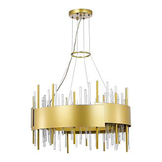 Люстра подвесная 60 см, 480W, ST LUCE OLVERA SL1633.203.12 Матовое золото