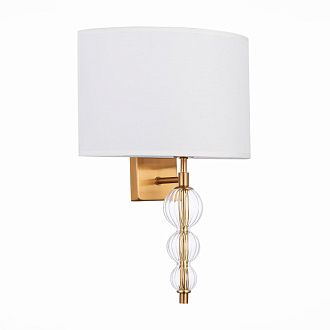 Бра 28 см,  EVOLUCE RAMER SLE105711-01 Латунь, Прозрачный