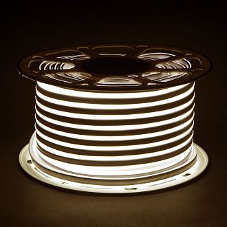 Светодиодный гибкий неон Гибкий неон 220V 9,6W 120Led 2835 IP67 односторонний дневной белый, 50 м Elektrostandard