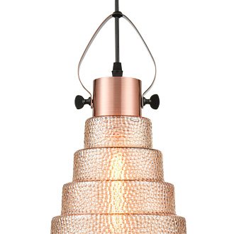 Подвесной светильник  21*120 см, 1*E27 медь, черный Vele Luce Genio VL5404P11