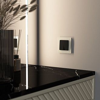 W0013111/ Рамка на 1 пост Senso (шампань, стекло soft-touch) Werkel 4690389200342