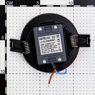 Светильник 9/7.5 см, 8W, 3000K, IP20, 640Lm Citilux Омега CLD50R081, LED хром, вр 7 см
