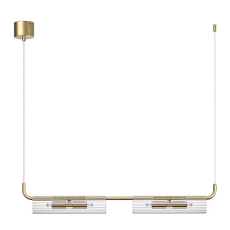 Подвесной светильник 7*74*120 см, 4*G9 Lumion TORONTO 6560/4 золотой, прозрачный