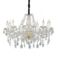 Подвесная люстра 82*70-120 см, 10*E14, 60W, Aployt Anula APL.810.03.10, золотой