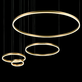 Светильник *100+80+60+40 см, 4*LED*176W, 3000К Loft It 10017/4L Ring, Золото