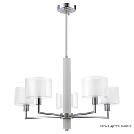 Люстра 69 см Crystal Lux MAESTRO SP-PL5 CHROME Хром/черный