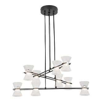 Люстра подвесная *60*35-120 см, 9*LED*3W, 3000K, Lussole Sherman LSP-7471, черный