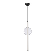 Светильник подвесной 16*60 см, 1 LED*12W, 3500 К, Arte Lamp Rigla A6839SP-12CL, Черный
