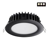 LED светильник 12 см, 15W, 3000-6000K, Novotech Lante 358951, черный, вр 10 см