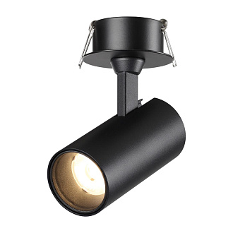 Светильник встраиваемый LED 10,5*5*7 см, LED 15W*3000 К, Novotech Spot Selene, черный, 359224, вр 6 см