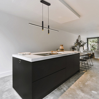 Подвесной светильник 153*7*150 см, LED *  50W, 3000К Mantra Esparta 7983, черный