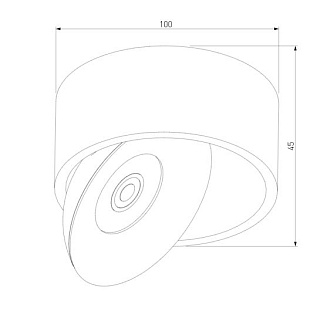 Светильник 8W 4200K Glide 25100/LED белый Elektrostandard
