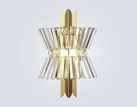 Бра с хрусталем 31*18*46- см, 2*E14*40W, K, Ambrella Light High Light LH41029, латунь