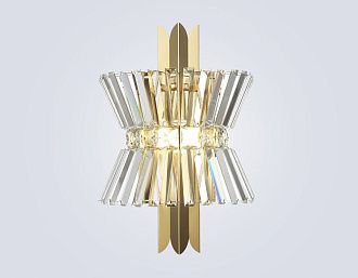 Бра с хрусталем 31*18*46- см, 2*E14*40W, K, Ambrella Light High Light LH41029, латунь