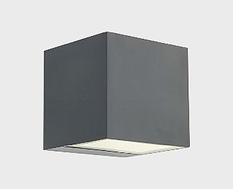 Уличный настенный светильник 8.5 см, 10W, 3000K, Italline IT3010, серый
