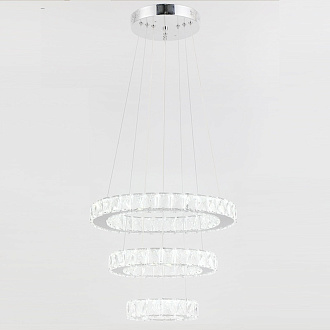 Светильник DZN-51593 ХРОМ  D400+300+200/H1500/1/LED/..W/4500K 24-11