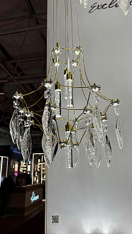 Светильник 81 см, 51W, 4000K, ODEON LIGHT FLAMENCO 7000/51L, золото