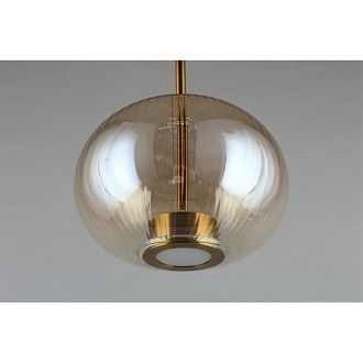 Подвесной светильник 22*50-145 см, 1*LED, 12W, 3000K, Aployt Ambr APL.057.06.12, латунный