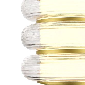 Подвесной светильник 20*140 см, 1*LED*16W, 3000K, ST-Luce Frittela SL6239.203.03, золото матовое