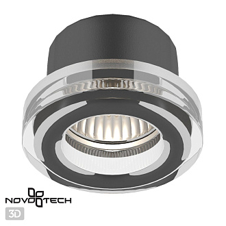 Светильник встраиваемый влагозащищенный Novotech 369879 Хром, вр 6,5 см