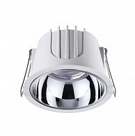 Светильник LED 11 см, 20W, 4000K, NovoTech SPOT KNOF 358693, белый-хром, вр 9,5 см