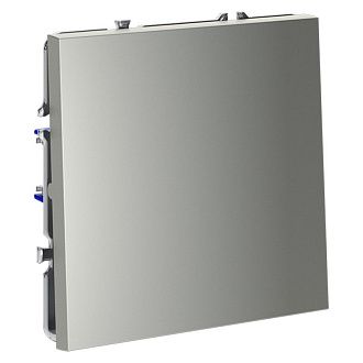 Проходной переключатель встраиваемый Voltum S70 одноклавишный 10А, сталь пластик Soft touch VLS010305