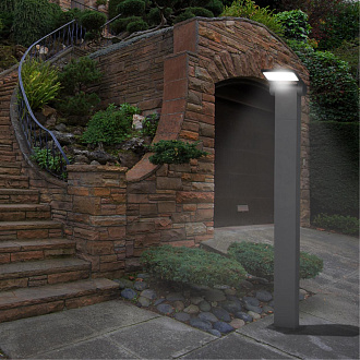Ландшафтный светильник NOVOTECH ROCA 357522, LED, 10W, темно-серый 