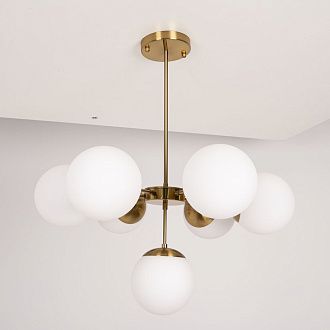 Подвесной светильник Copper Light Chandelier 7 80*80*48 см, 7*E14*40W, ImperiumLoft 40.1492, Золотистый