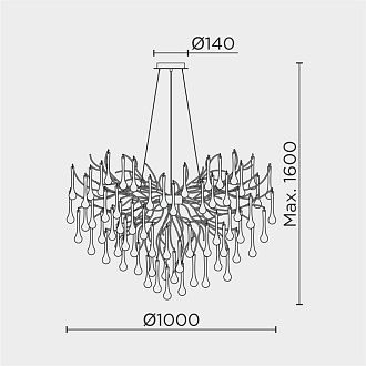 Подвесная люстра MODESTYLE MS.2105.1000 SL