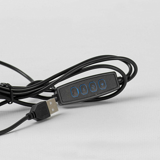 Торшер 18*15*130/170 см, 1*LED*10W 3000K Lussole Amador LSP-0918 черный