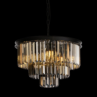 Подвесная люстра Loft IT Prism 10018/500C, диаметр 50 см, черный