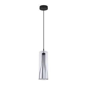 Подвес 15*50-150 см, 1*LED, 20W, 4000K, Favourite Striata 4627-1P, черный матовый